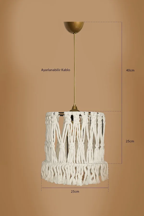 Lit Handmade Chandelier Cream