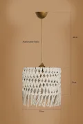 Complete Handmade Chandelier Cream