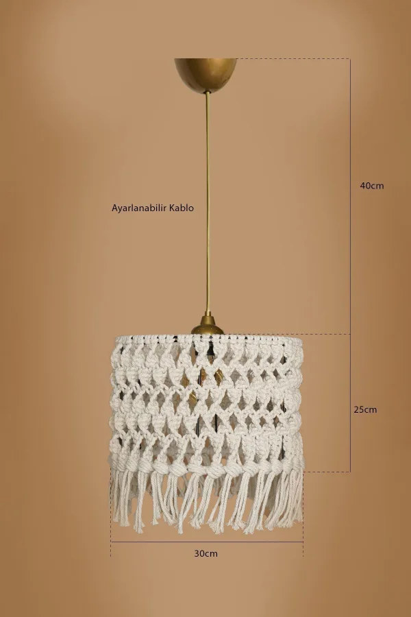 Complete Handmade Chandelier Cream