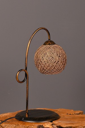 Violet Lampshade Antique Jute - Brown