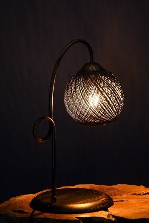 Violet Lampshade Antique Jute - Brown