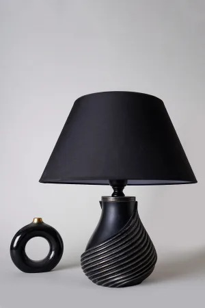 Percena Handmade Polyester Lampshade Black
