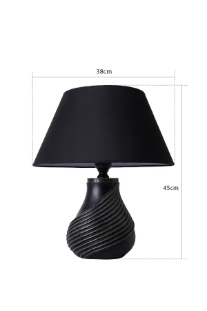 Percena Handmade Polyester Lampshade Black