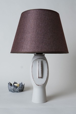 Balance Handmade Polyester Lampshade Gray Brown