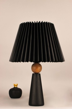 Amande Handmade Decorative Ceramic Lampshade Black