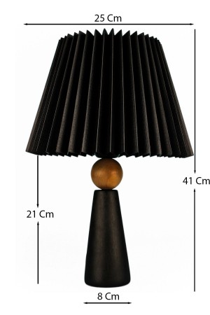 Amande Handmade Decorative Ceramic Lampshade Black