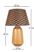 Crescent Handmade Decorative Ceramic Lampshade