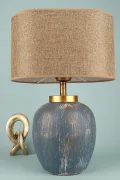 Bleu Ceramic Lampshade Blue Brown
