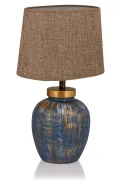 Bleu Ceramic Lampshade Blue Brown