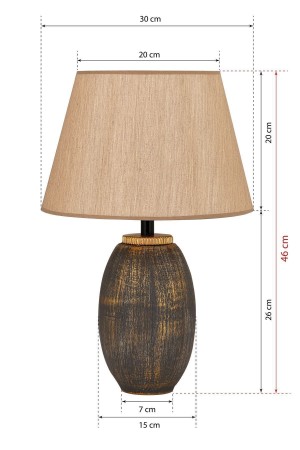 Fonce Ceramic Lampshade Brown Gold