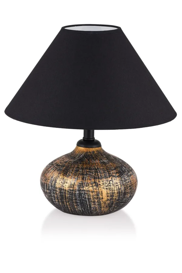 Bakase Handmade Ceramic Lampshade Gold Black