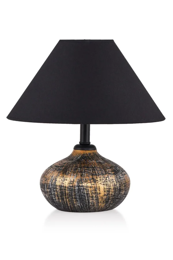 Bakase Handmade Ceramic Lampshade Gold Black