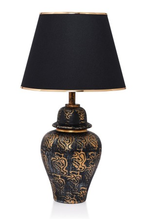 Ireen Handmade Ceramic Lampshade Gold - Black