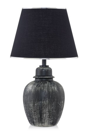Nuit Handmade Ceramic Lampshade Black Silver