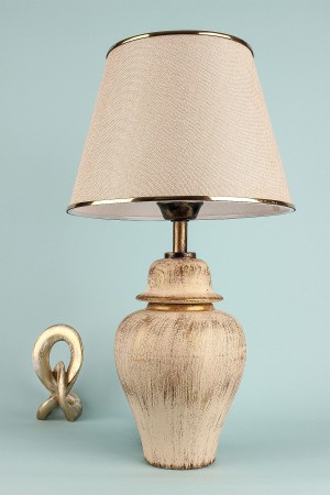 Neilus Handmade Ceramic Lampshade Cream Gold