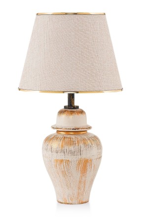 Neilus Handmade Ceramic Lampshade Cream Gold