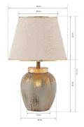 Pomme Ceramic Lampshade Gold