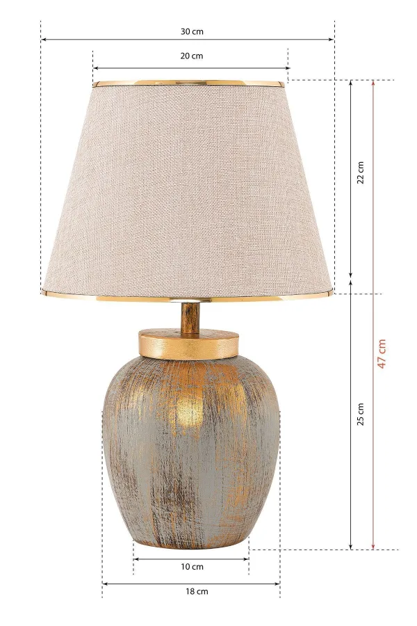 Pomme Ceramic Lampshade Gold
