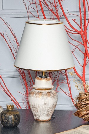 Machette Handmade Ceramic Lampshade Cream Gold