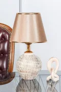 Attra Handmade Ceramic Lampshade Cream Gold