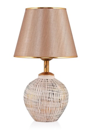 Attra Handmade Ceramic Lampshade Cream Gold
