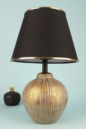 Attra Handmade Ceramic Lampshade Gray Gold