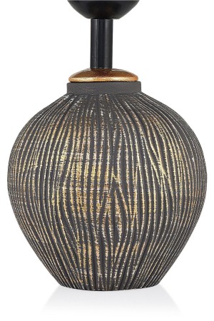Attra Handmade Ceramic Lampshade Gray Gold