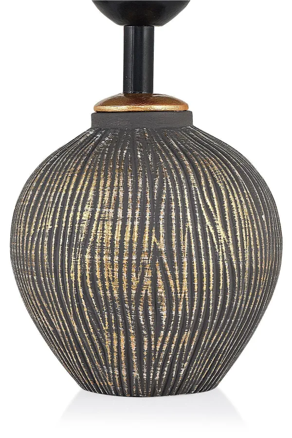 Attra Handmade Ceramic Lampshade Gray Gold