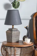 Becker Ceramic Lampshade Anthracite Gold