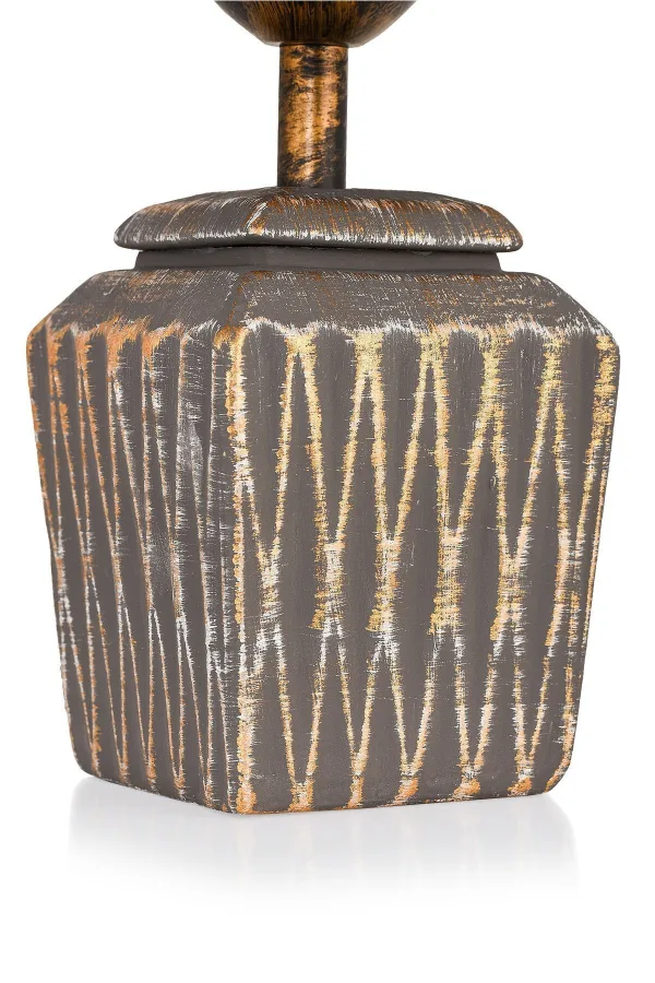 Becker Ceramic Lampshade Anthracite Gold