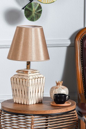 Becker Handmade Ceramic Lampshade Cream Gold
