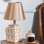 Becker Handmade Ceramic Lampshade Cream Gold