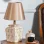 Becker Handmade Ceramic Lampshade Cream Gold