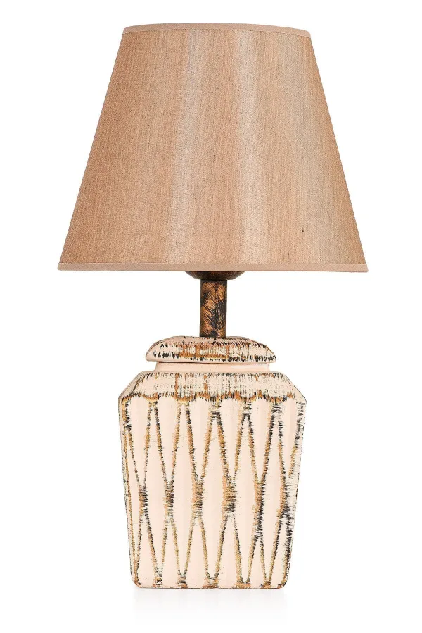 Becker Handmade Ceramic Lampshade Cream Gold