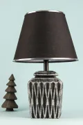 Becker Handmade Ceramic Lampshade Black Silver
