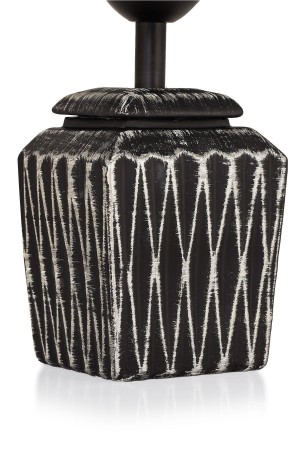 Becker Handmade Ceramic Lampshade Black Silver