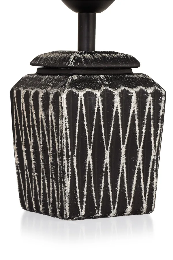 Becker Handmade Ceramic Lampshade Black Silver