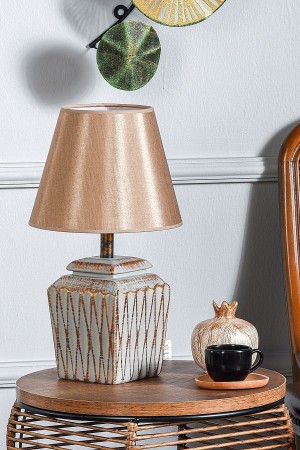 Becker Ceramic Lampshade Gray Gold