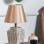 Becker Ceramic Lampshade Gray Gold