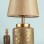 Grande Ceramic Lampshade Gray Gold