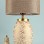 Rayon Handmade Ceramic Lampshade Cream Gold