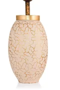 Rayon Handmade Ceramic Lampshade Cream Gold