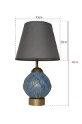 Galet Lampshade Anthracite Blue