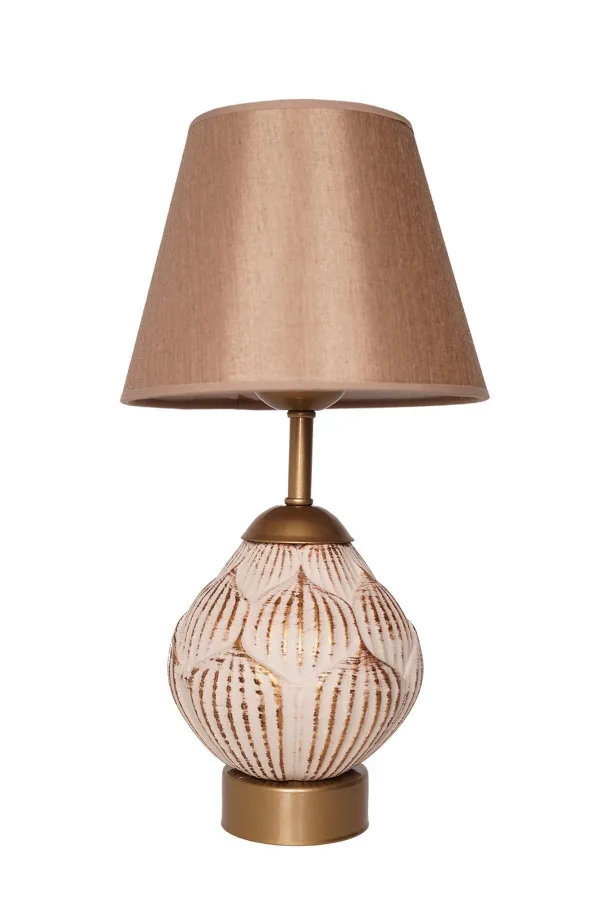 Galet Handmade Ceramic Lampshade Cream Gold