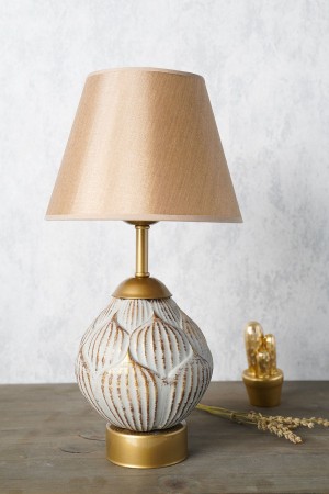 Galet Handmade Ceramic Lampshade Gray Gold