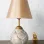 Galet Handmade Ceramic Lampshade Gray Gold