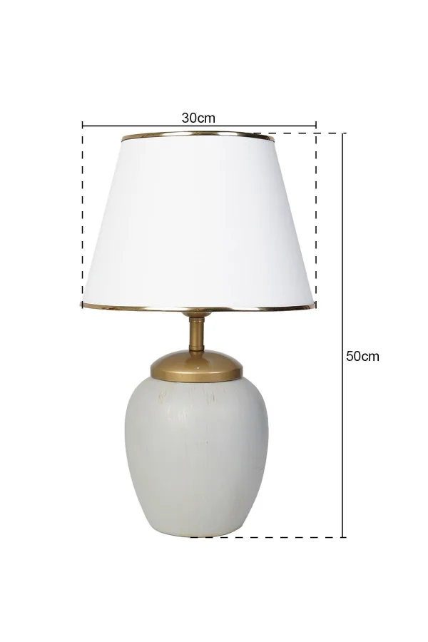 Fourmi Ceramic Lampshade Gray White