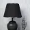 Fleuve Handmade Ceramic Lampshade Black