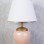 Terrestre Ceramic Lampshade Powder White
