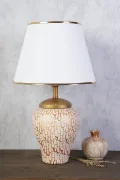 Gloire Handmade Ceramic Lampshade Powder White